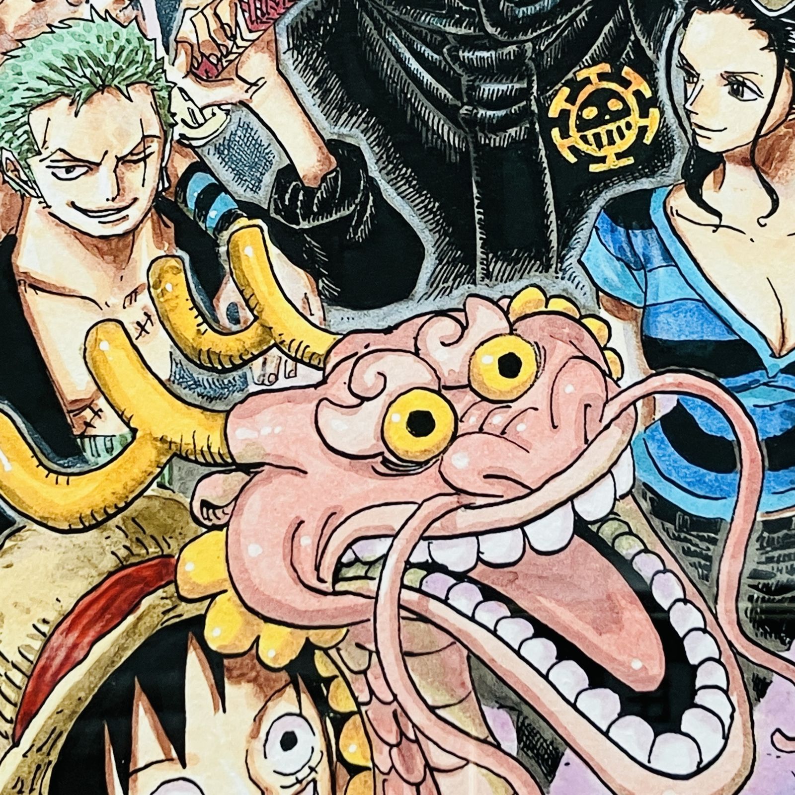 ワンピース 複製原画 2014年 ジャンプフェスタ NEW AGE 額縁セット