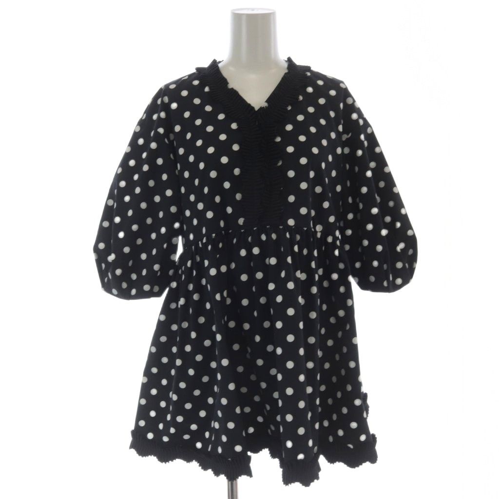 ユナイテッドアローズ UNITED ARROWS タック フリルVネック ハーフ