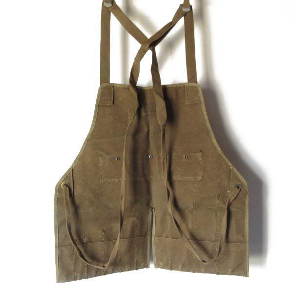 観賞用 40s USA製 US ARMY AIR FORCE キャンバス ワーク エプロン
