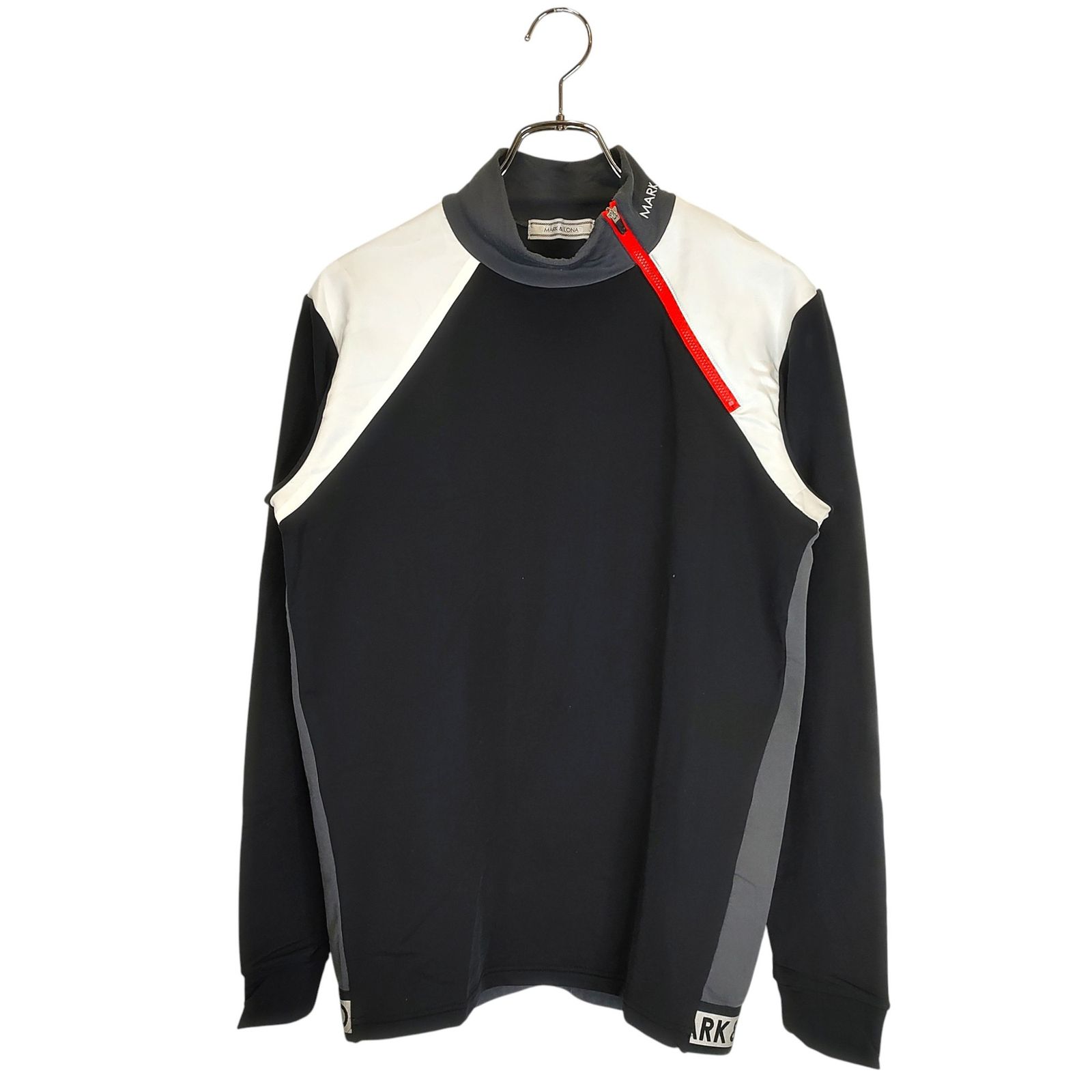 MARK&LONA マークアンドロナ ゴルフ モックネック ジップ アップ 長袖
