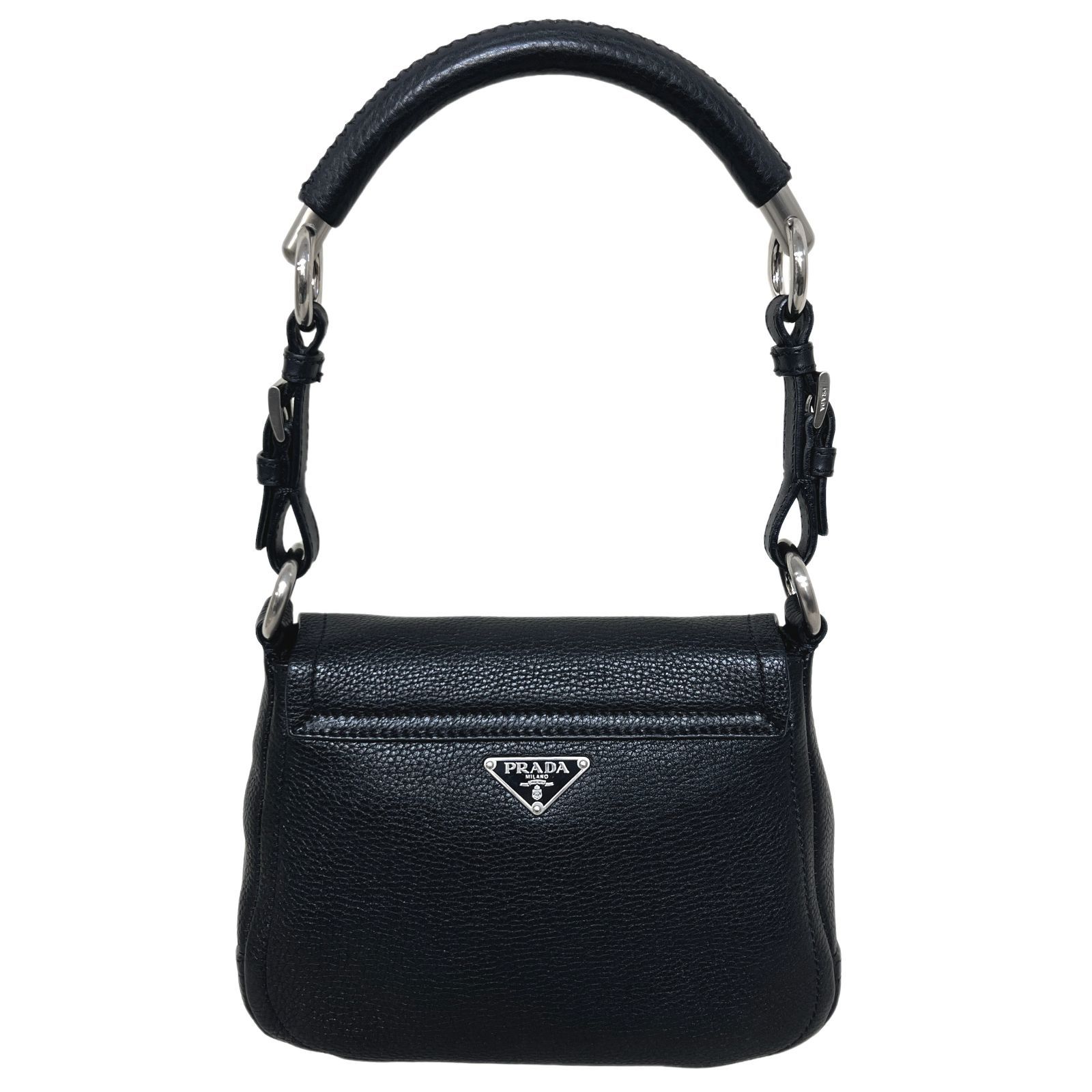 PRADA プラダ バッグ ショルダー 肩掛け レザー ワンショルダー 三角