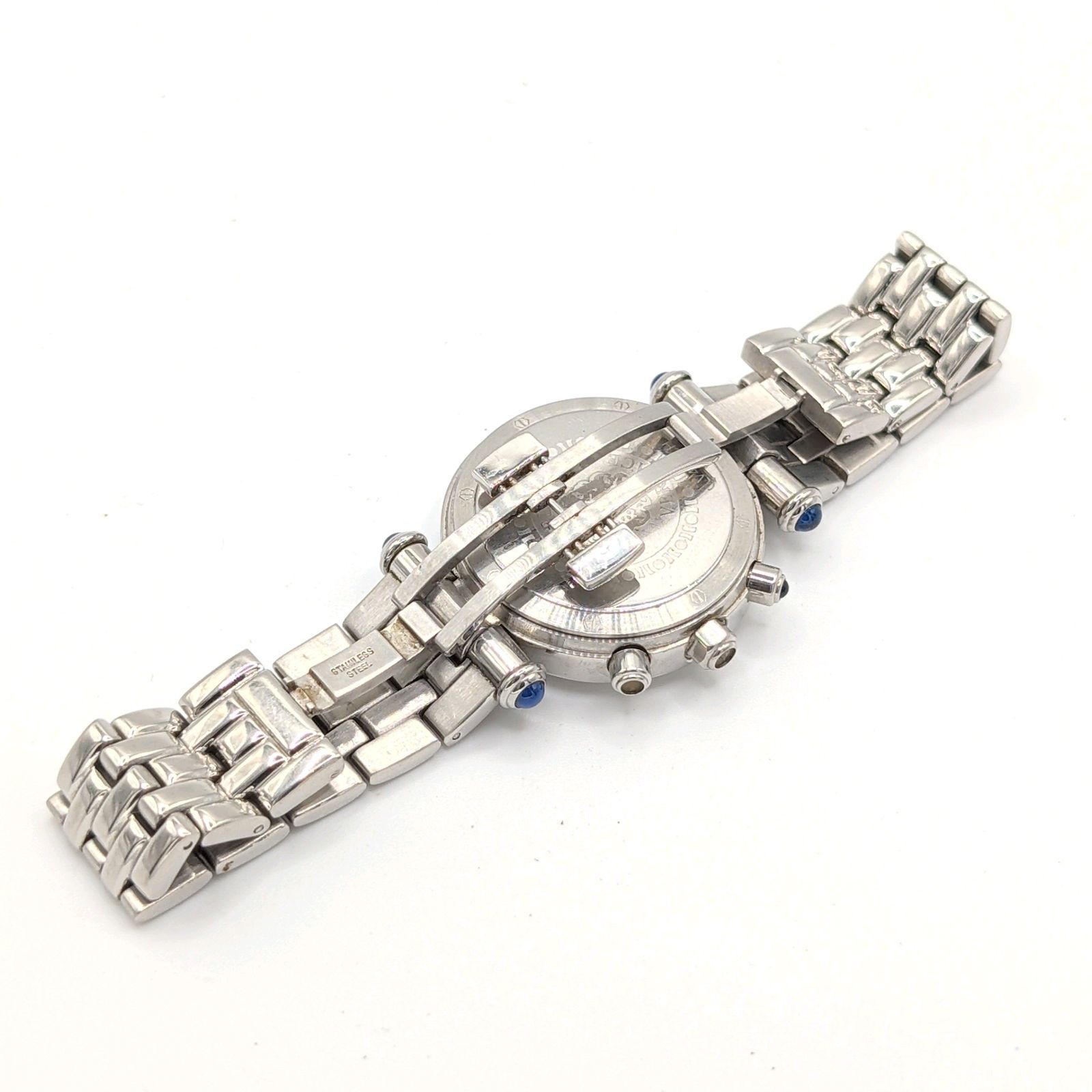ALFREDO VERSACE V414CH Watch Quartz Chronograph Date Round Silver 