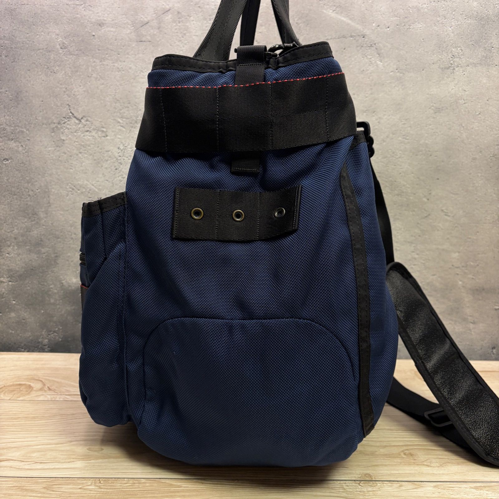 ✨BRIEFING GYM WIRE ネイビー✨ トートバッグ ショルダー付 大容量