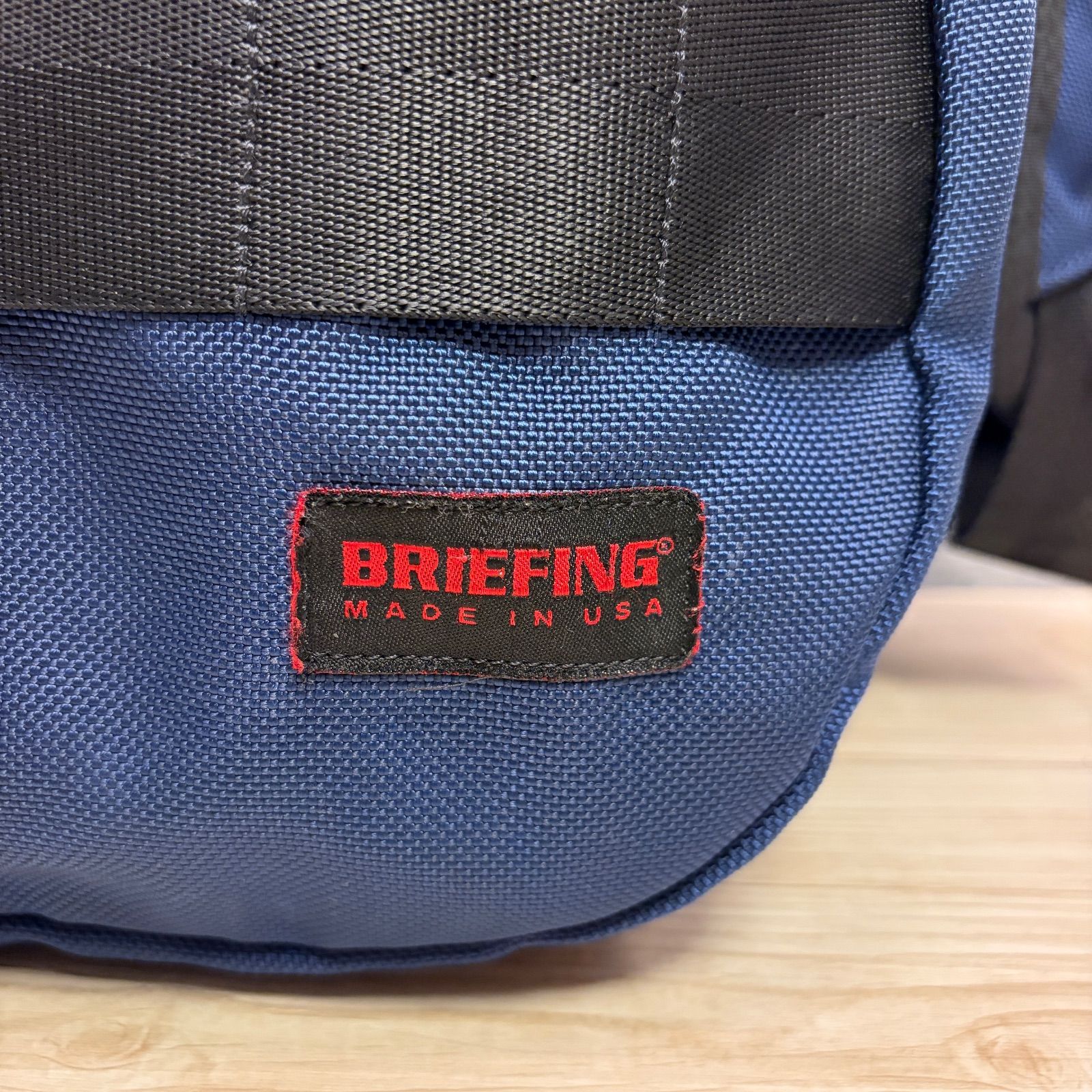 ✨BRIEFING GYM WIRE ネイビー✨ トートバッグ ショルダー付 大容量