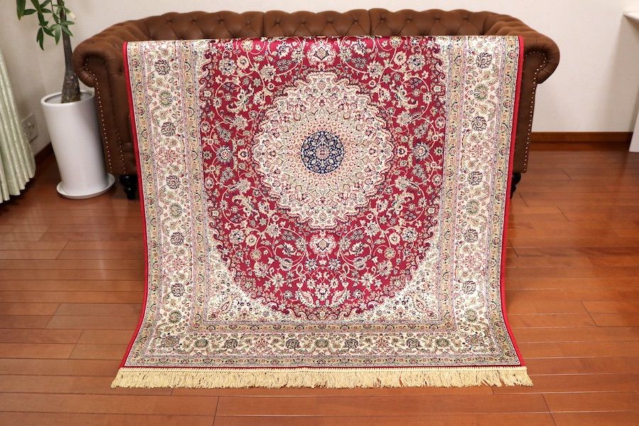 ペルシャ柄絨毯 120×160 新品未使用 カーペット 訳あり アウトレット ペルシャ柄絨毯 120×160 新品未使用 カーペット 訳あり アウトレット