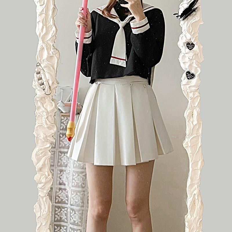 カードキャプターさくら コスプレ服 大道寺知世 木之本桜 JK校服 制服 セーラー服 帽子 meilu 51204