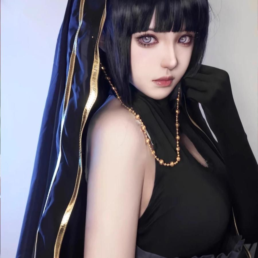 NARUTO 日向ヒナタ ウェディングドレス コスプレ衣装 フルセット meilu 51210