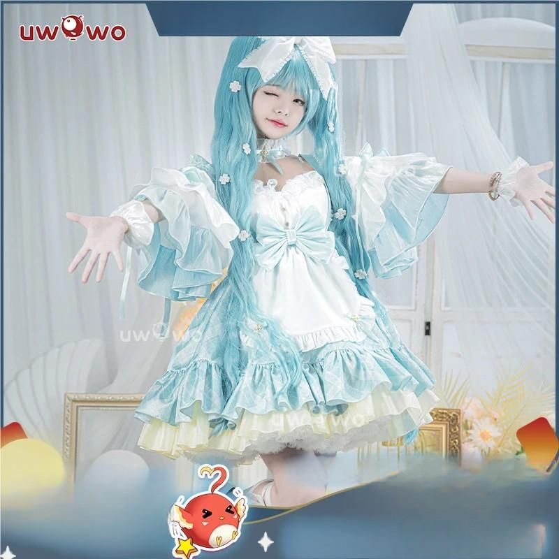 高品質 Uwowo悠窩窩 初の音律 16周年記念 ドレス MIKUU コスプレ 衣装 meilu 51205
