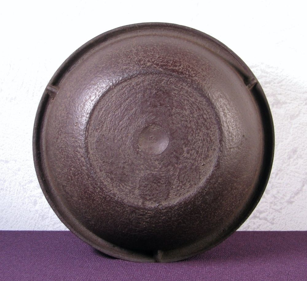 釜師：菊池政光 真形釜 幅：21cm 重さ：2.4kg 未使用品 共箱・釜かん付