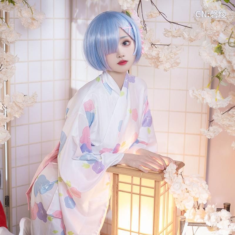 Re ゼロ レム＆ラム セクシー和風 コスプレ衣装 フルセット meilu 51209