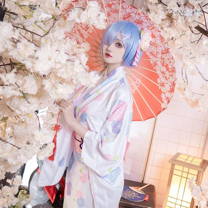 Re ゼロ レム＆ラム セクシー和風 コスプレ衣装 フルセット meilu 51210