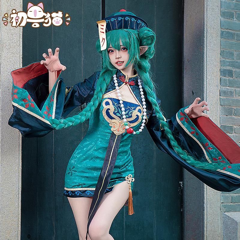 高品質 初獣猫 初音ミク ゾンビ コスプレ衣装 文化祭 meilu51205