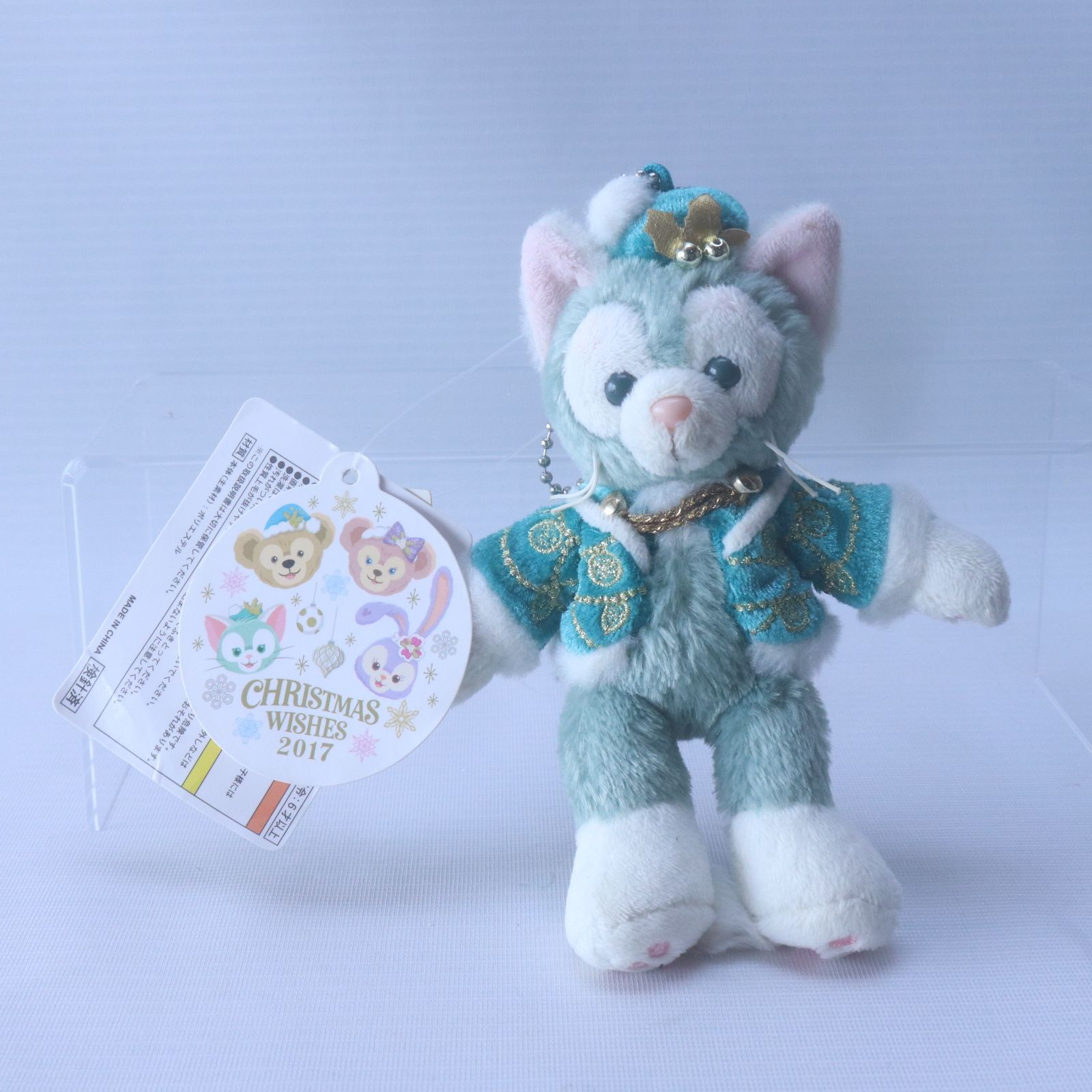 ジェラトーニ ダッフィー＆フレンズ ぬいぐるみバッジ 2017 クリスマス