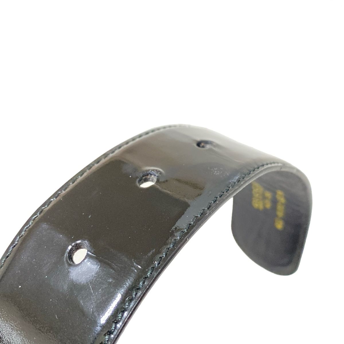 GUCCI(グッチ) ベルト 65.26 - 黒×ゴールド インターロッキングG