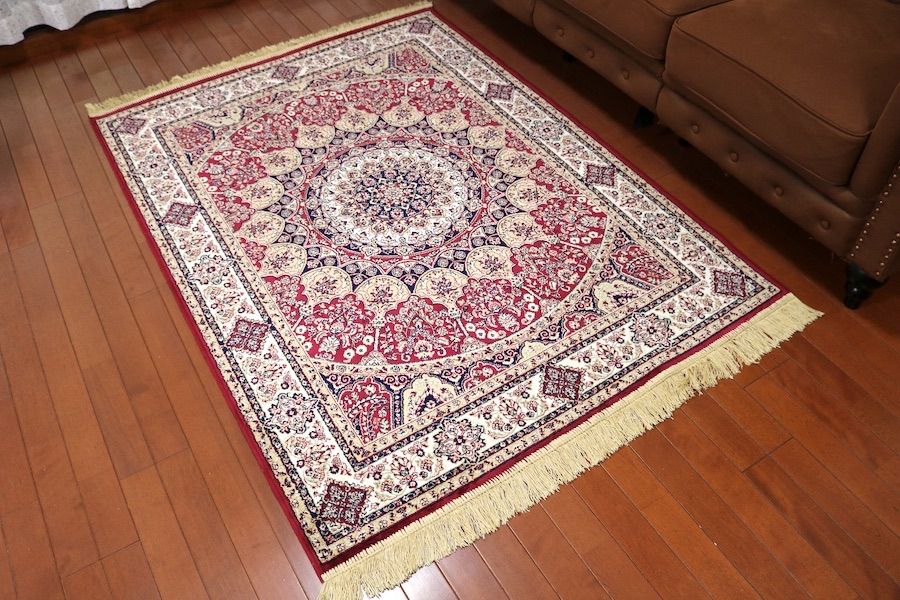 ペルシャ柄絨毯 120×160 新品未使用 カーペット 訳あり アウトレット ペルシャ柄絨毯 120×160 新品未使用 カーペット 訳あり アウトレット