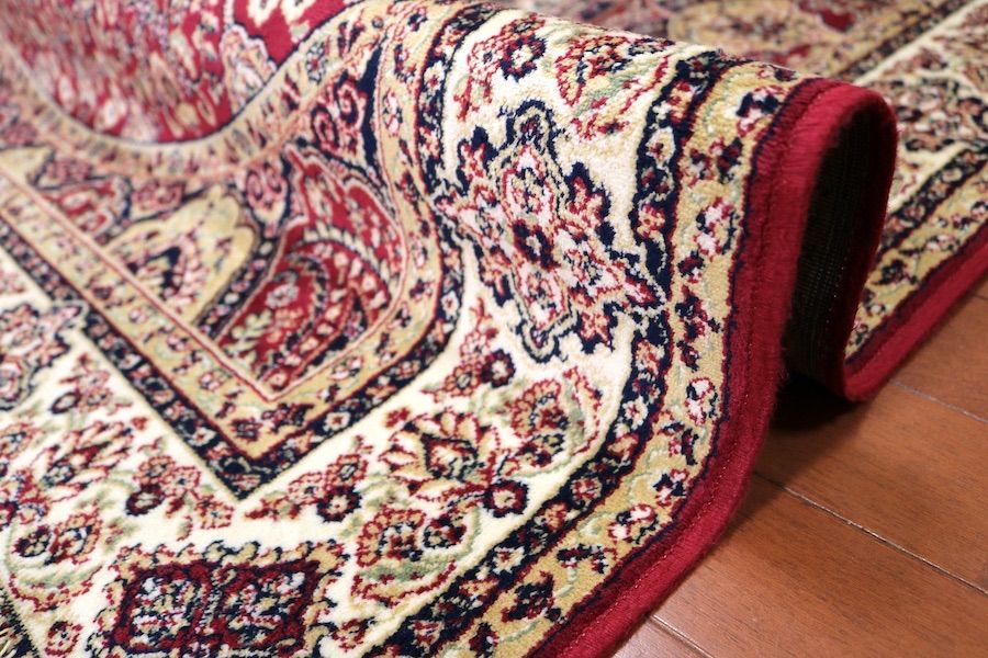 ペルシャ柄絨毯 120×160 新品未使用 カーペット 訳あり アウトレット