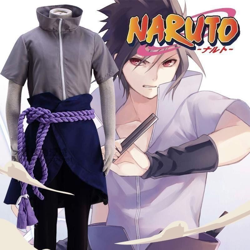 アニメ NARUTO -ナルト- 宇智波サスケ 6代目 忍者大 コスプレ 服装 大人用 表演服 meilu 51209