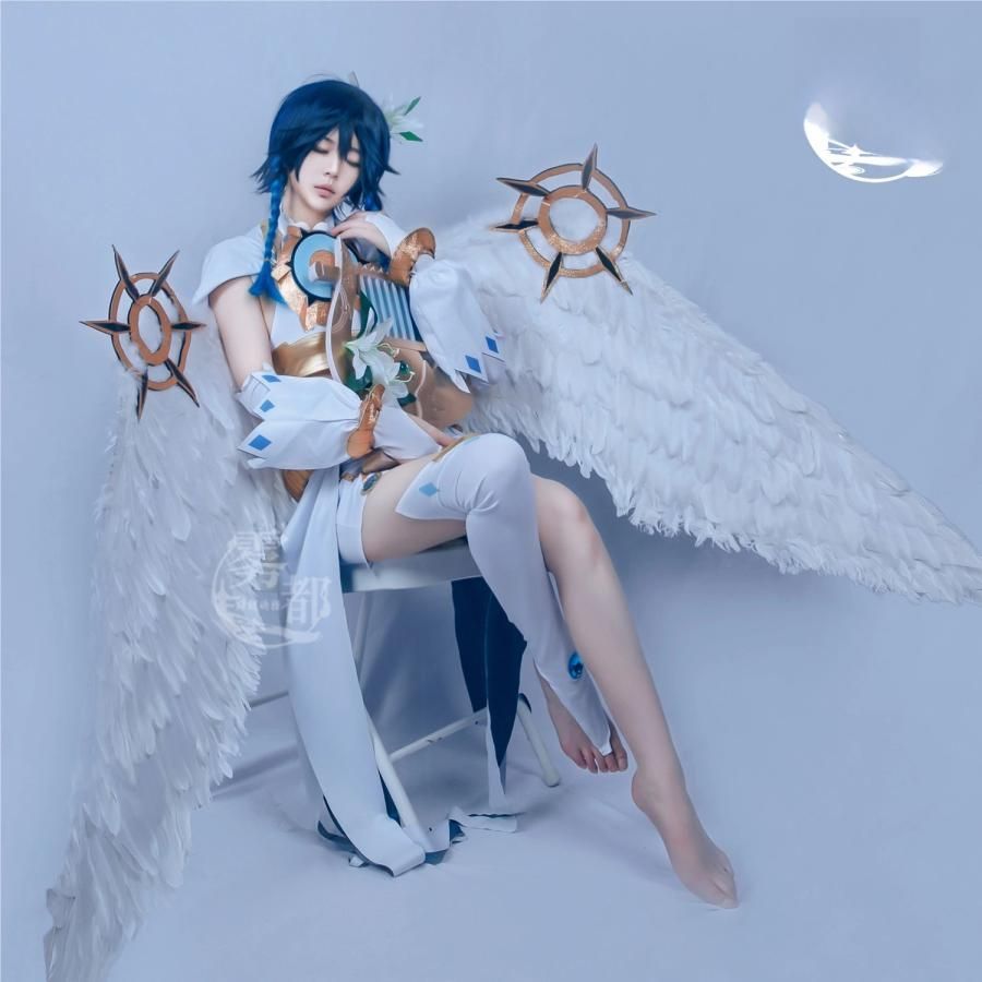 霧都 ウードゥ 原神 ウェンティ 風神 コスプレ衣装 モンド 神装 フルセット meilu 51209