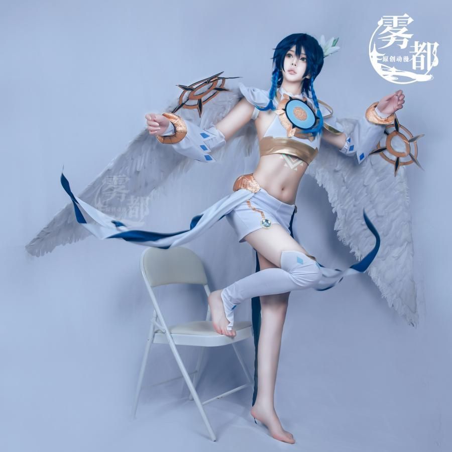 霧都 ウードゥ 原神 ウェンティ 風神 コスプレ衣装 モンド 神装 フルセット meilu 51209