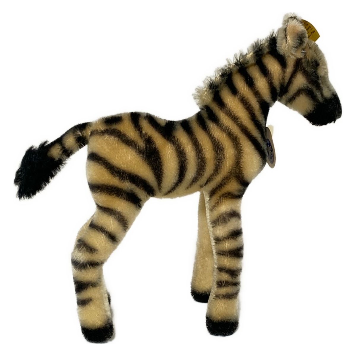 Steiff(シュタイフ) ぬいぐるみ美品 - 黒×ベージュ シマウマ ウール