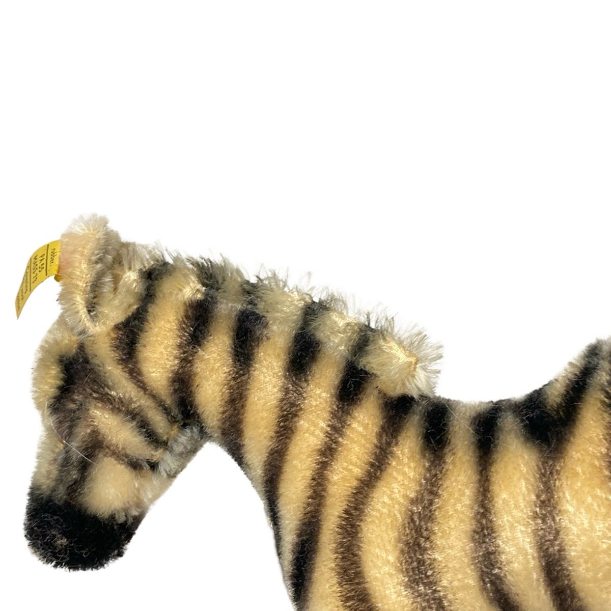 Steiff(シュタイフ) ぬいぐるみ美品 - 黒×ベージュ シマウマ ウール