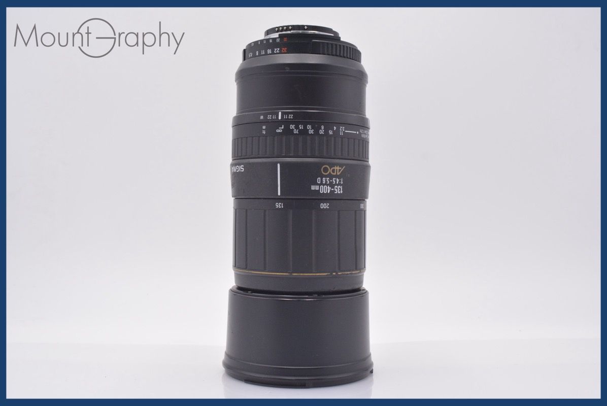 シグマ SIGMA 135-400mm F4.5-5.6 D APO 前後キャップ付 ニコンF用(AF