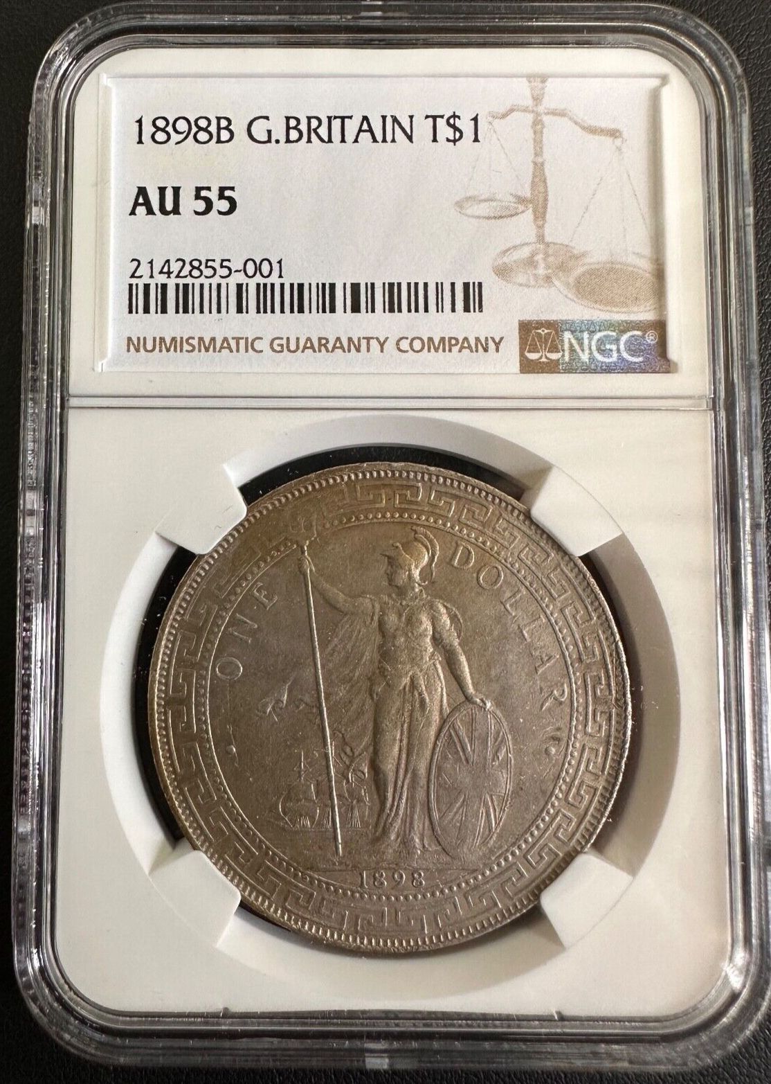 1898年B英国製 香港貿易ドル NGC AU55 - メルカリ