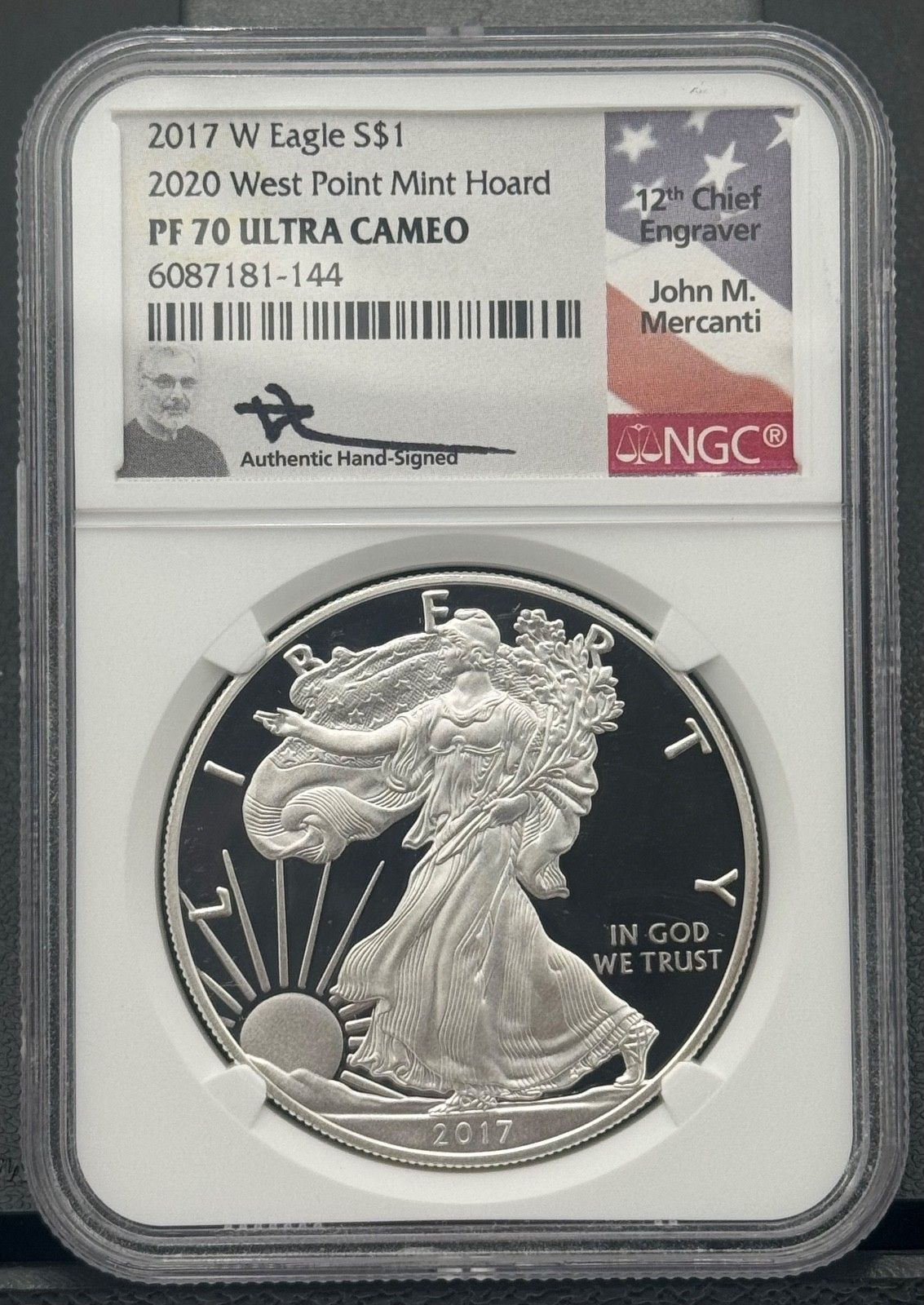 2017 W 1ドル アメリカン シルバー イーグル NGC PF 70 ウルトラ