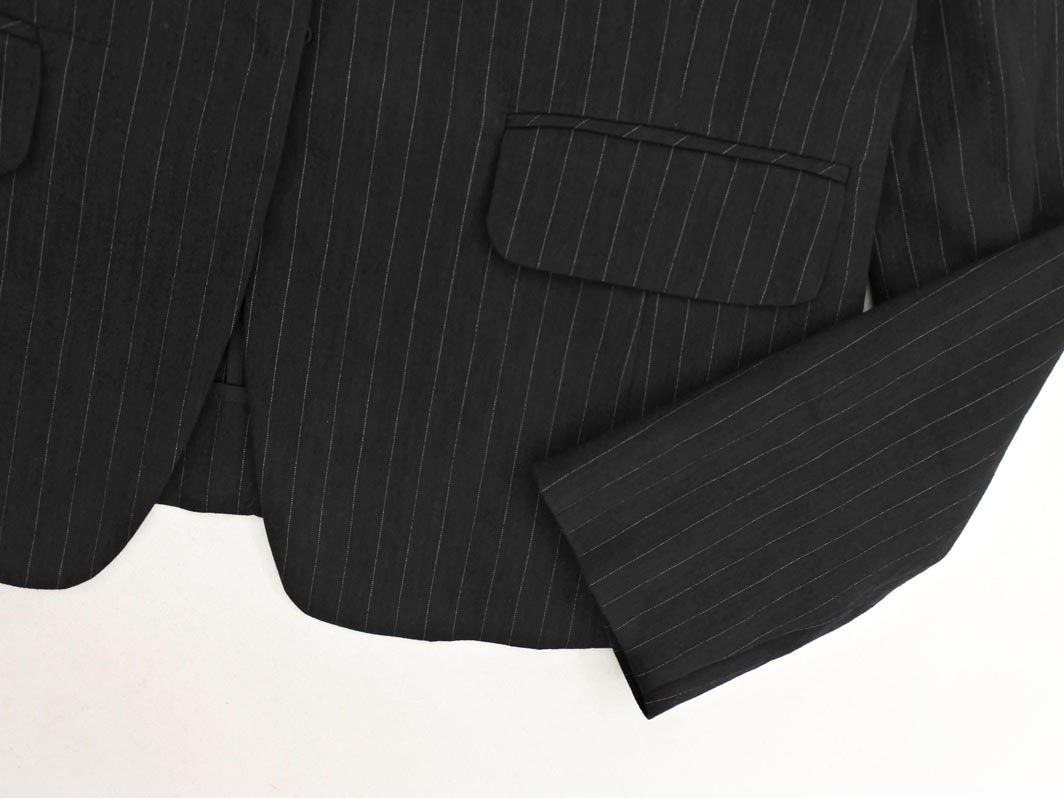 Sov. ソブ ストライプ テーラード ジャケット size38/黒