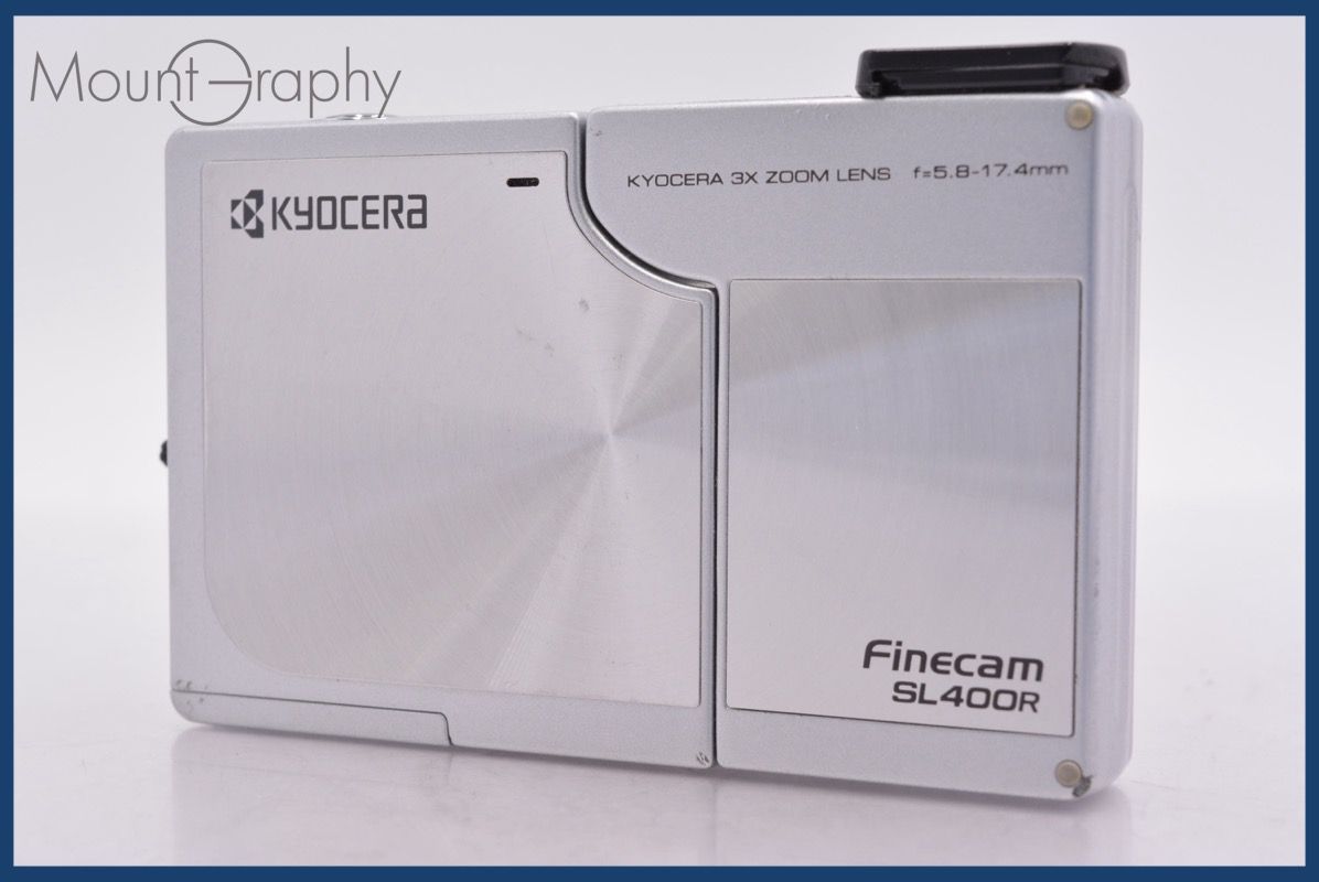 【ジャンク】京セラ　Finecam SL400R コンパクトデジタルカメラ 通電OK ジャンク KYOCERA Finecam SL400R シルバー 【公式通販】
