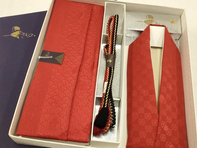 平和屋着物●ファッションデザイナー HIROKO KOSHINO コシノヒロコ 和装小物 帯締め・帯揚げ・重ね衿セット 逸品 未使用 AABC4216ay