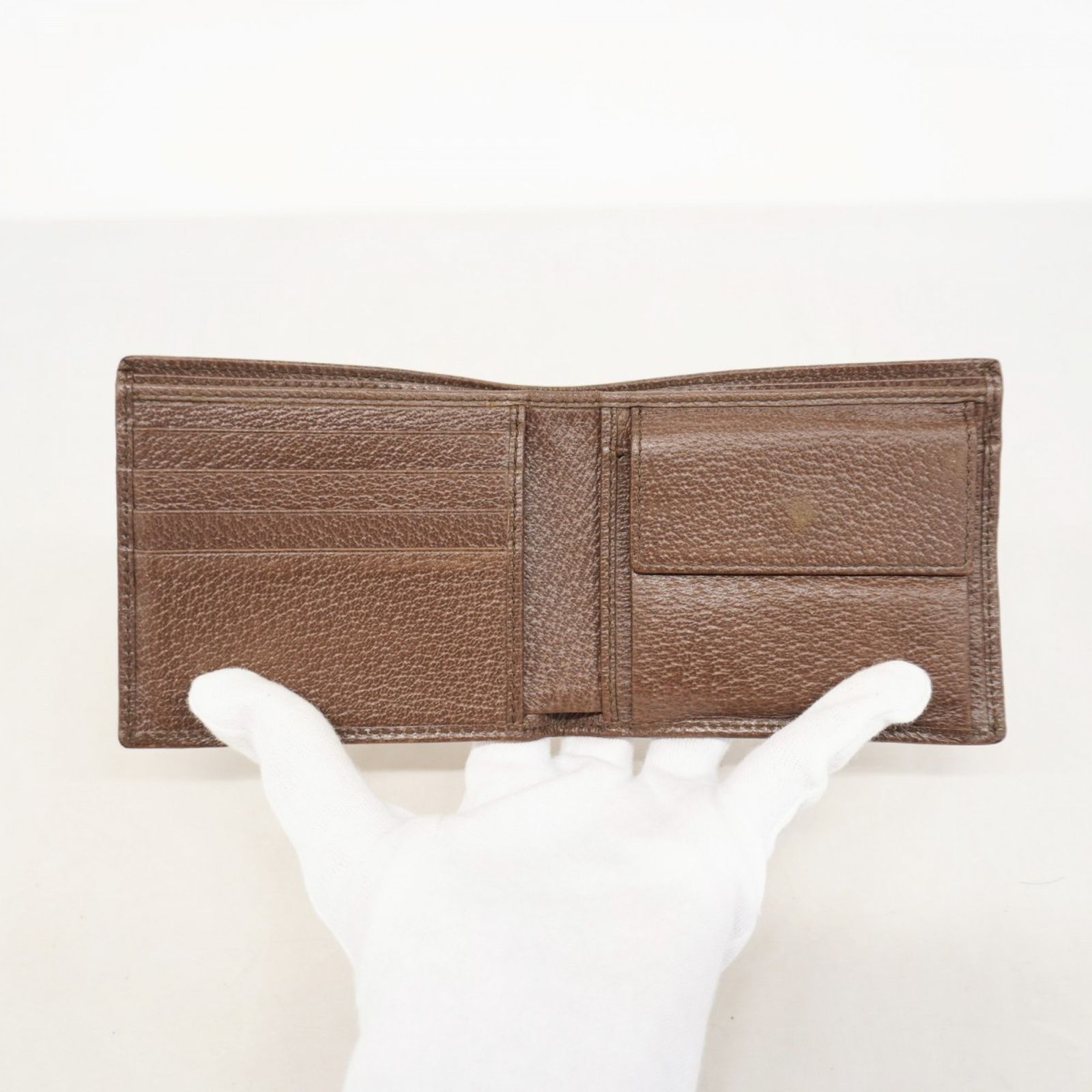 2863 GUCCI グッチ 二つ折り財布 オフィディア シェリーライン GG