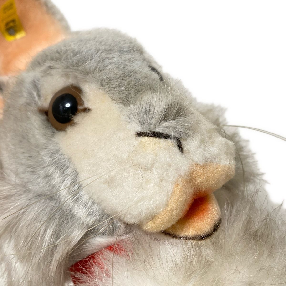 Steiff(シュタイフ) ぬいぐるみ美品 - グレー×白×ライトピンク 大