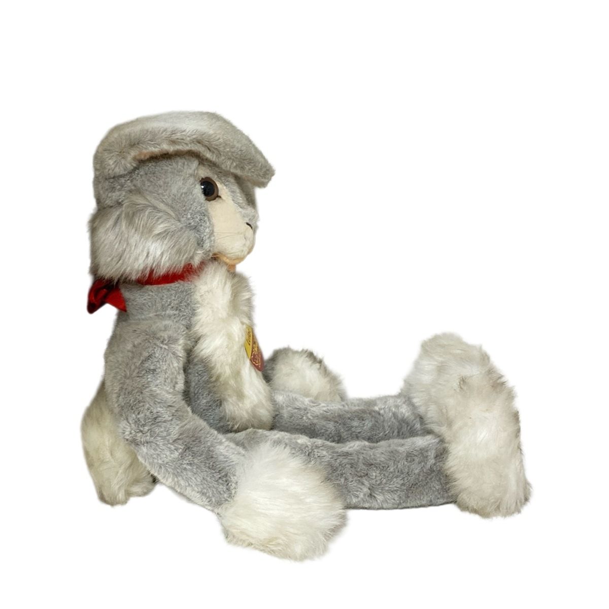 Steiff(シュタイフ) ぬいぐるみ美品 - グレー×白×ライトピンク 大