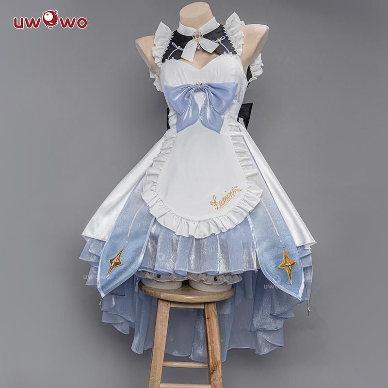新品、未使用 Uwowo悠窩窩 原神 蛍 メイド コスプレ 衣装 文化祭