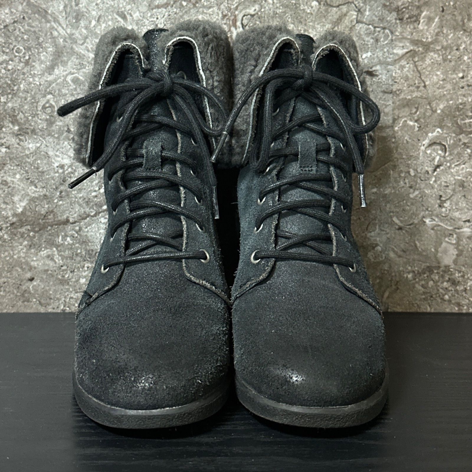 S103 美品 UGG アグ ZEA waterproof ウォータープルーフ レースアップ