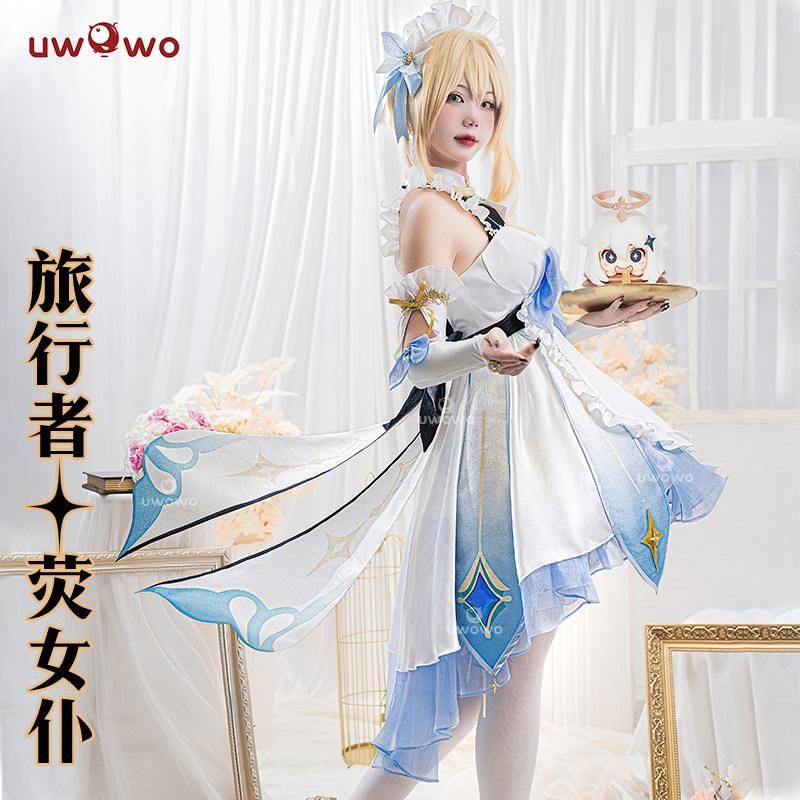 Uwowo 原神 蛍 メイド コスプレ M 新品タグ付き Uwowo 原神 蛍 メイド コスプレ M 新品タグ付き