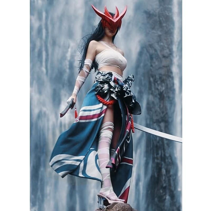 ヨネ コスプレ服 男女 全身 演出服 リーグ オブ レジェンド 封魔 魂 原皮 男女兼用 meilu 51204