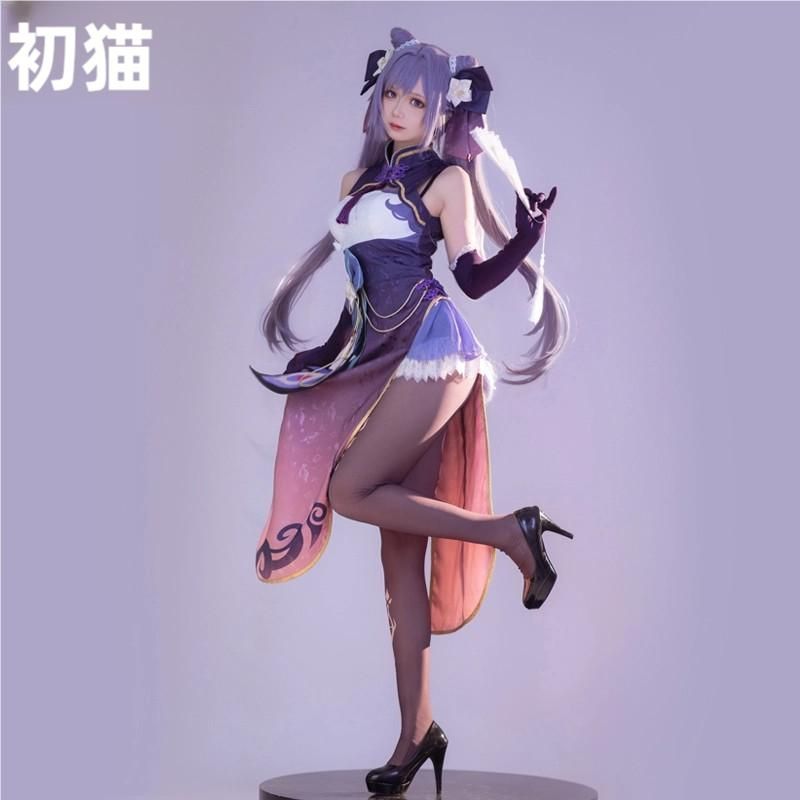 初獣猫 オリジナル 旗袍 コスプレ衣装 ウィッグ meilu 51204