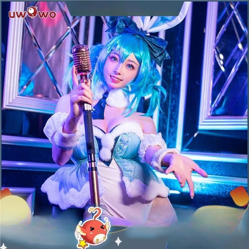 新発売 悠窩窩 初の音律 白バニーガール MIKUU コスプレ 衣装 meilu 51210