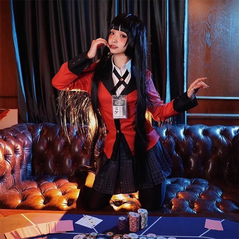 狂 之渊 蛇喰夢子 コスプレ服 黄泉月るな 校服 コスプレ ゲーム アニメ 服装 meilu 51210
