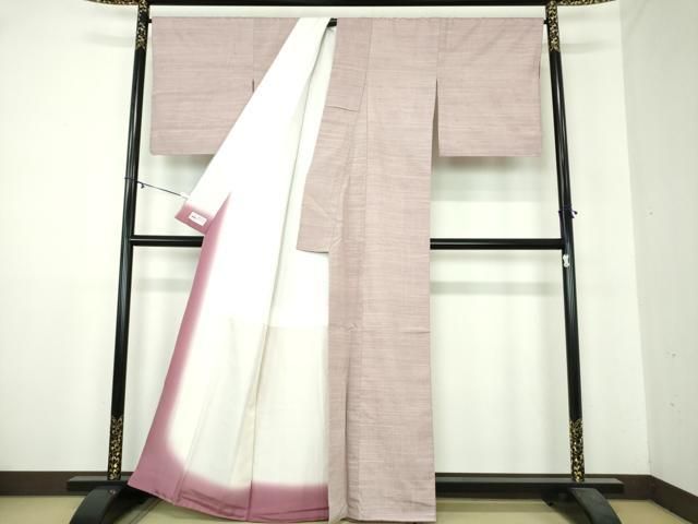 平和屋着物○上質な紬 間道 正絹 逸品 DAAQ3459ps