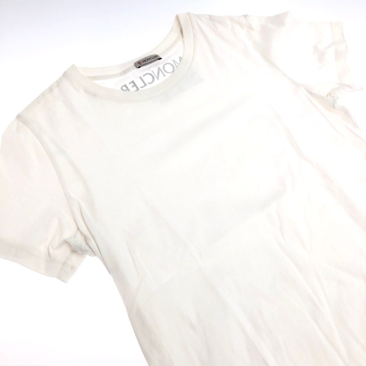MONCLER モンクレール 半袖カットソー サイズ:S Tシャツ/バックプリント 2021年モデル   ホワイト レディース / 240001151662 MONCLER モンクレール 半袖カットソー サイズ:S Tシャツ/バック