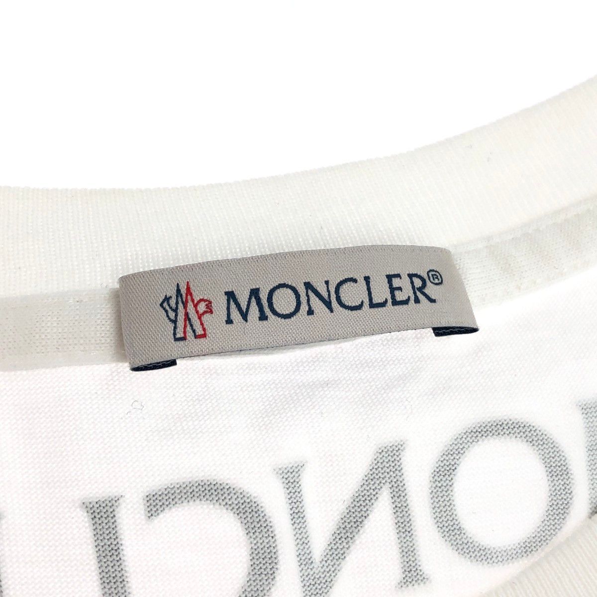 MONCLER モンクレール 半袖カットソー サイズ:S Tシャツ/バックプリント 2021年モデル   ホワイト レディース / 240001151662 MONCLER モンクレール 半袖カットソー サイズ:S Tシャツ/バック