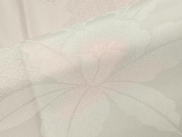 平和屋着物○長襦袢 無双仕立て 本場藍泥染 楓地紋 紫染色 反端付き