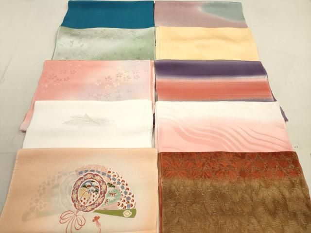 平和屋着物★和装小物　帯揚げ10枚セット　正絹　逸品　DAAX2516xg 平和屋着物☆和装小物 帯揚げ10枚セット 正絹 逸品 DAAX2516xg 平和屋着物