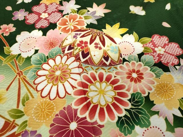 平和屋着物□極上 夏物 訪問着 友禅 絽 色紙花文 薄桜色地 暈し染め