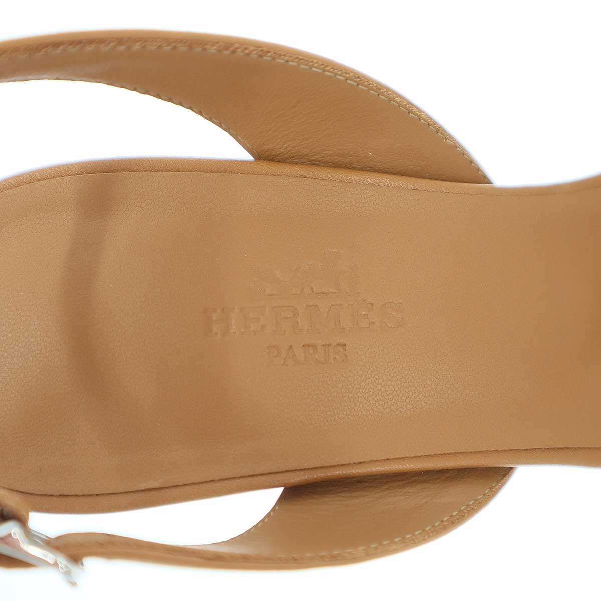 HERMES エルメス エテルニエ80 バックストラップサンダル  