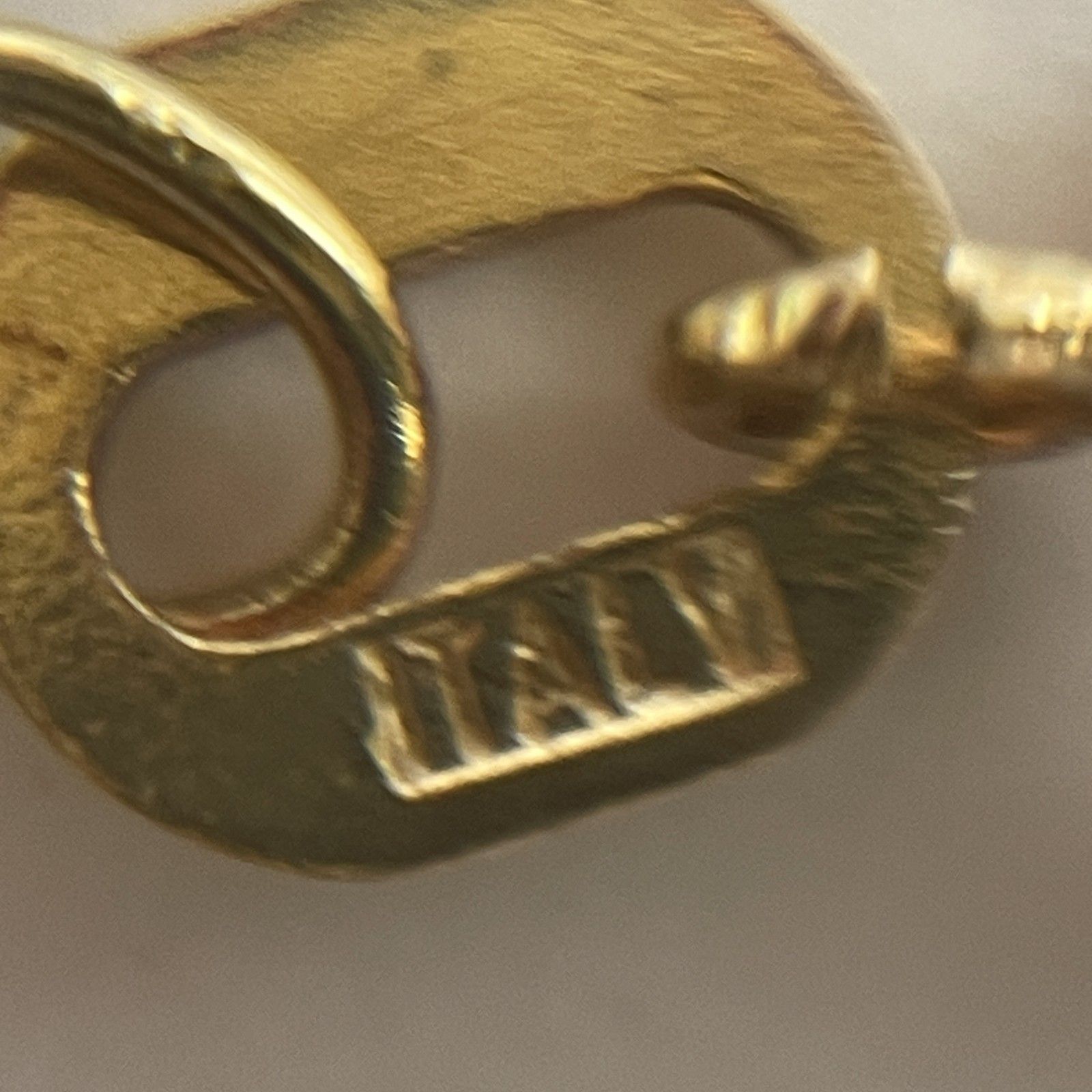 ☆ 750刻印 18金 ゴールド チェーンネックレス ピエロトップス付き