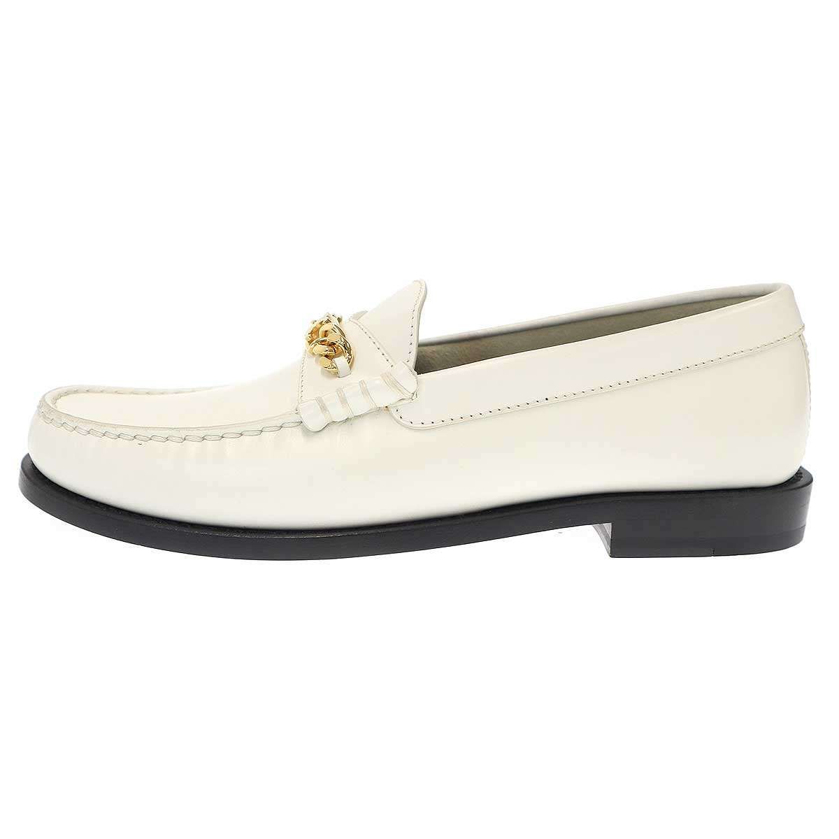 CELINE セリーヌ トリオンフチェーンレザーローファー 190005987